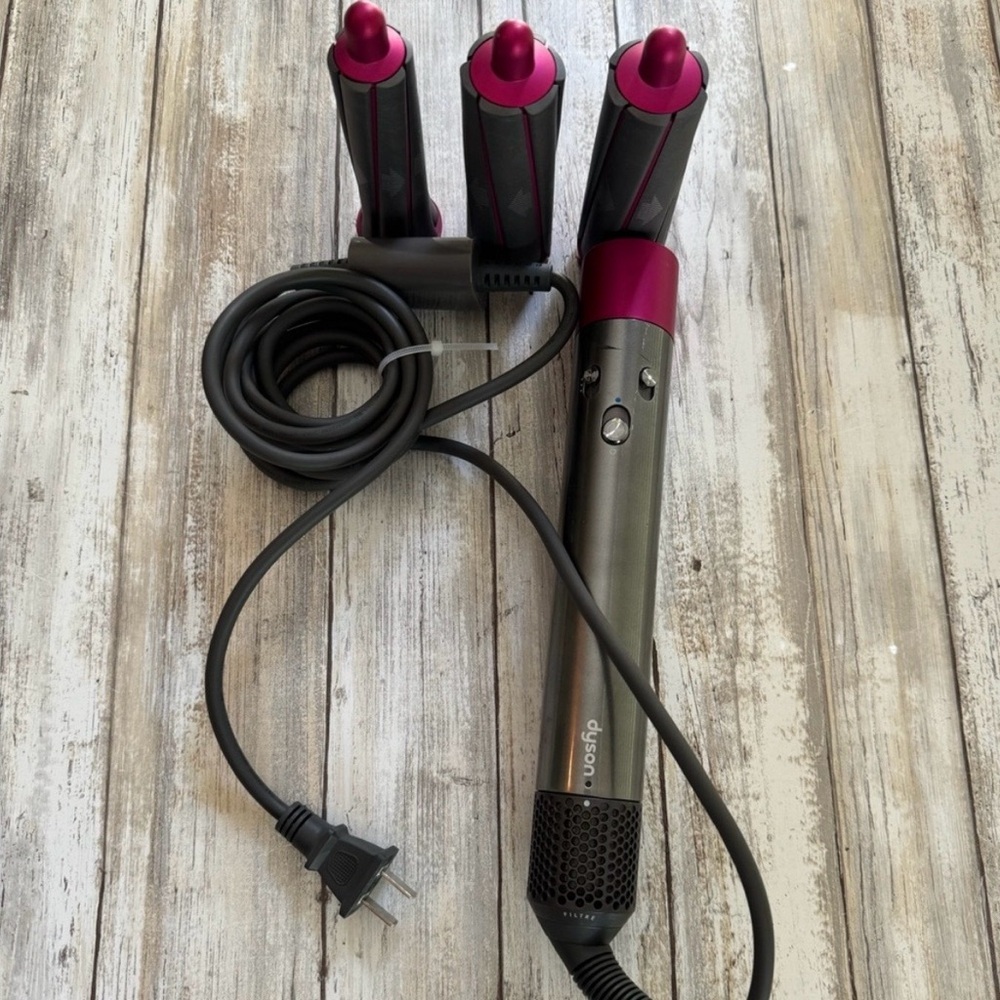 Dyson Hair Styler with Pink Accents